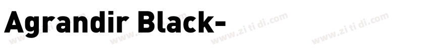 Agrandir Black字体转换